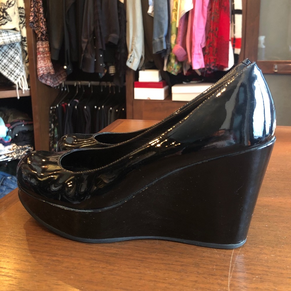 Marc Jacob patent leather wedge
